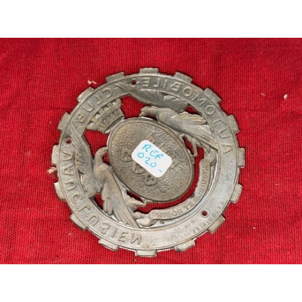 Badge de rally véhicule ancien Automobile Club Vauclusien