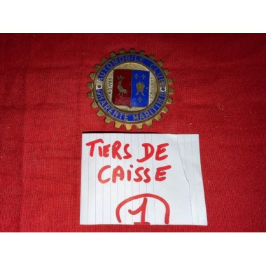 Badge de rally véhicule ancien Automobile Club Charente Maritime