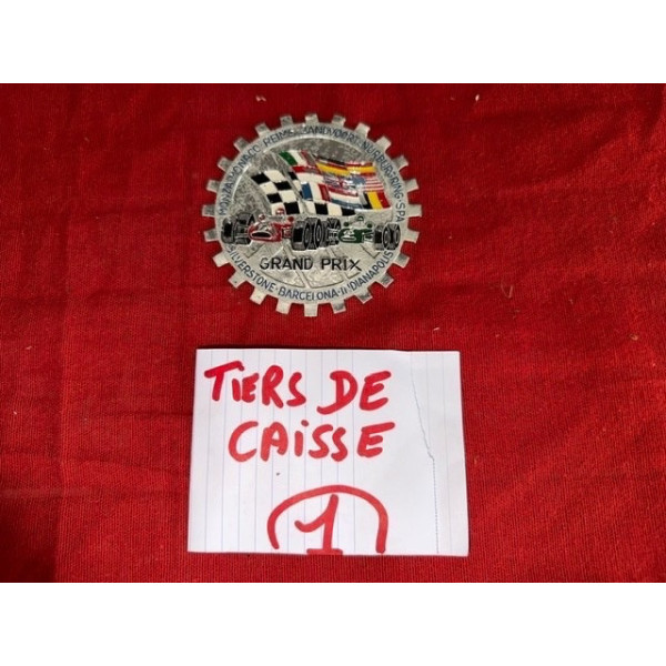 Badge de rally véhicule ancien Automobile Grand Prix