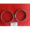 2 cerclages chrome Cibie original Renault 4CV Estafette