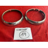 2 cerclages chrome Cibie original Renault 4CV Estafette