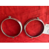 2 petits cerclages Marchal chrome phare additionnel Renault Peugeot Citroën 60-70
