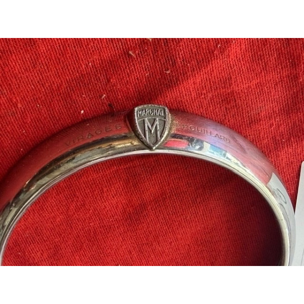 2 petits cerclages Marchal chrome phare additionnel Renault Peugeot Citroën 60-70