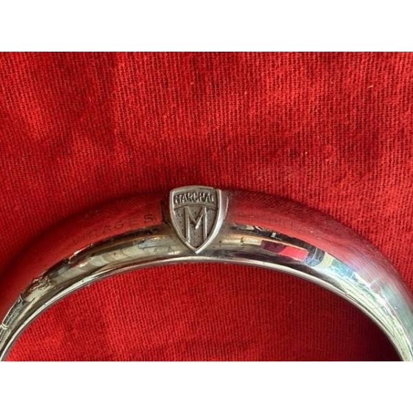 2 petits cerclages Marchal chrome phare additionnel Renault Peugeot Citroën 60-70