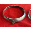 2 petits cerclages Marchal chrome phare additionnel Renault Peugeot Citroën 60-70