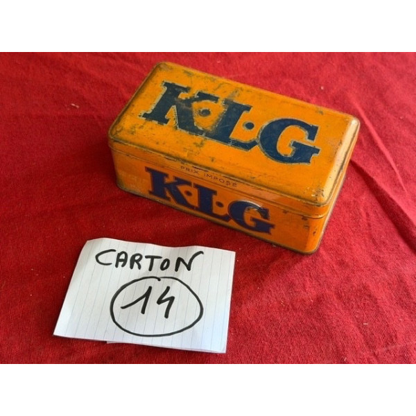 Boîte à bougies KLG époque années 50-60 vintage Automobilia Citroën Renault Simca