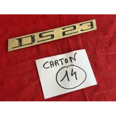 Sigle de malle arrière Citroën DS 23 original