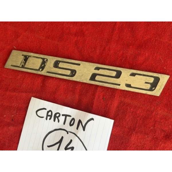 Sigle de malle arrière Citroën DS 23 original
