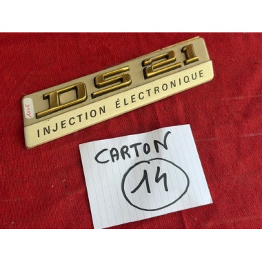 Sigle de malle arrière Citroën DS 21 injection électronique original