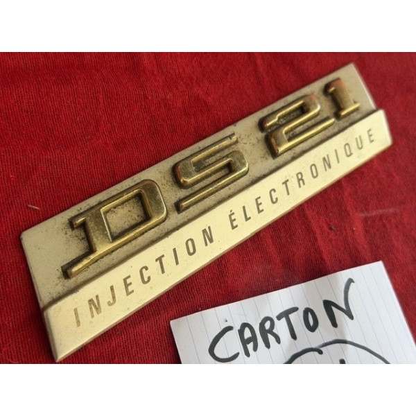 Sigle de malle arrière Citroën DS 21 injection électronique original