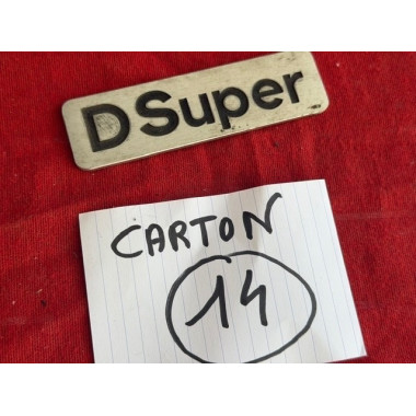 Sigle original de malle arrière Citroën DS Super