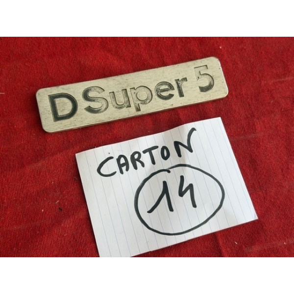 Sigle original de malle arrière Citroën DS Super 5