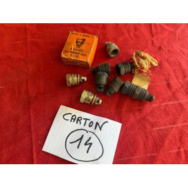 Lot de culots 14/125 neuf bougie anti remonte huile voiture ancienne vintage
