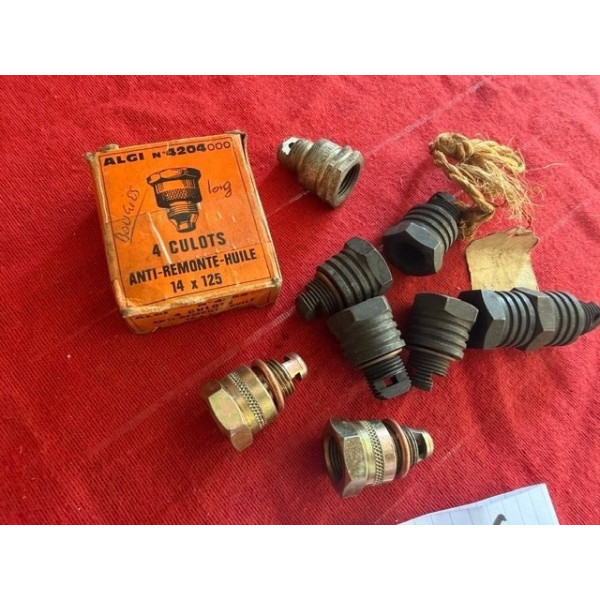 Lot de culots 14/125 neuf bougie anti remonte huile voiture ancienne vintage