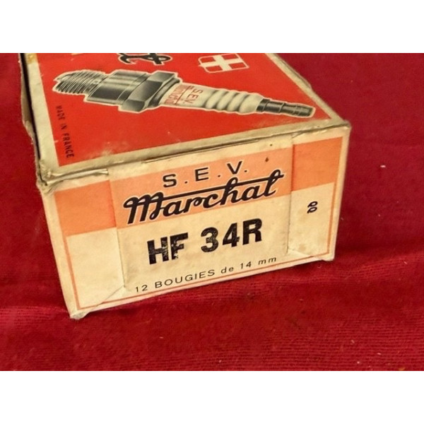 Lot 12 bougies neuves Marchal HF 34R pour Ferrari Abarth Alfa Romeo Panhard