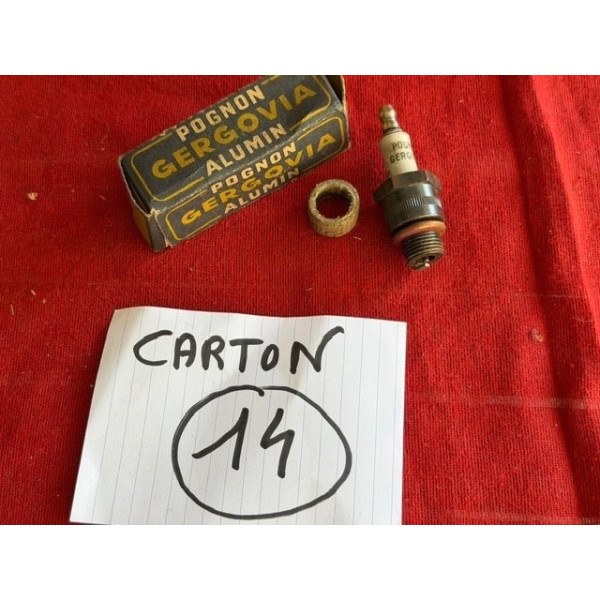 1 bougie Pognon Gergovia Alumin 614X motos années 50 ancien stock NOS
