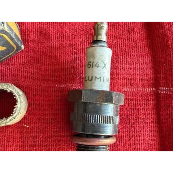 1 bougie Pognon Gergovia Alumin 614X motos années 50 ancien stock NOS