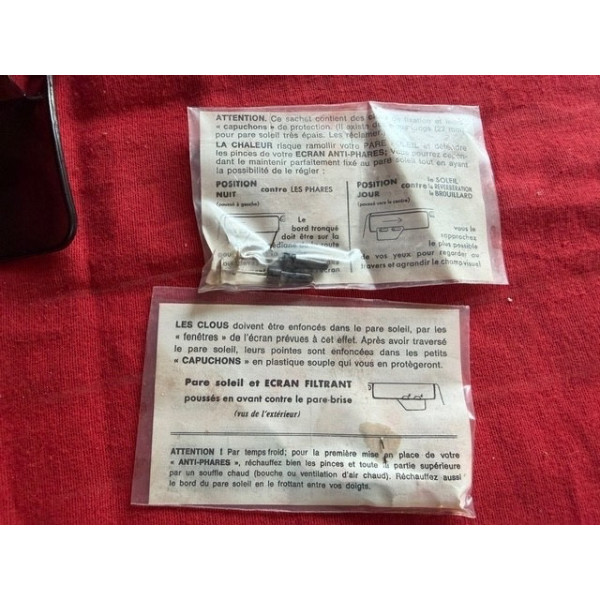 Accessoire pare soleil vintage Renault Peugeot Citroën Mercedes Opel Matra Ford