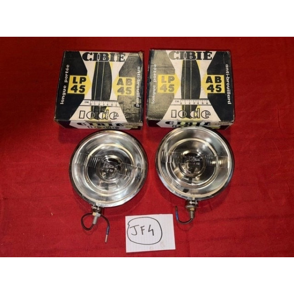 2 phares Cibie 45 LP blanc accessoire extra plat Renault Gordini Alpine A110