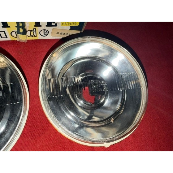 2 optiques Cibie 45 LP blanc accessoire extra plat Renault Gordini Alpine A110