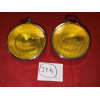 2 phares Cibie 45 LP jaune accessoire extra plat jupe AV Citroën DS