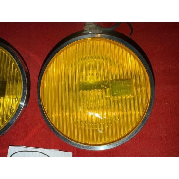 2 phares Cibie 45 LP jaune accessoire extra plat jupe AV Citroën DS