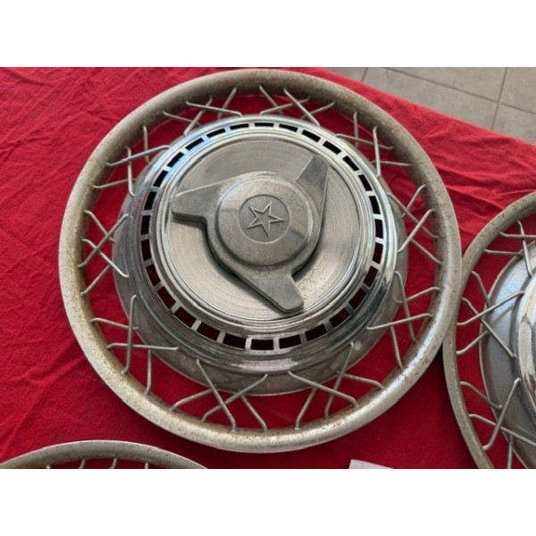 4 enjoliveurs Robergel 380mm 15" Renault Dauphine 4CV Floride Peugeot Citroën DS