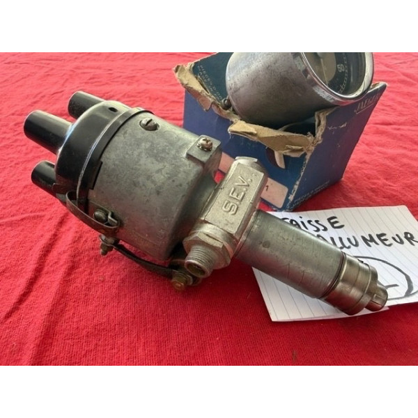 Allumeur neuf SEV prise compte tours + Jaeger 60mm Peugeot 203 coupé Simca sport