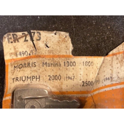 BOUCHON ESSENCE CHROME A CLE NEUF PJ ORIGINAL TRIUMPH MORRIS 1000 1300