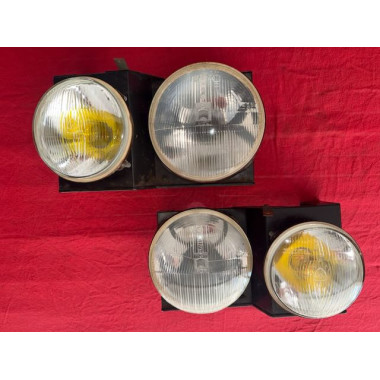 4 phares Marchal original H4 + H1 Citroën CX Morette ou DS 20 21 ou 23 A110