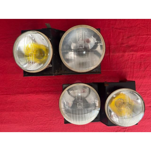 4 phares Marchal original H4 + H1 Citroën CX Morette ou DS 20 21 ou 23 A110
