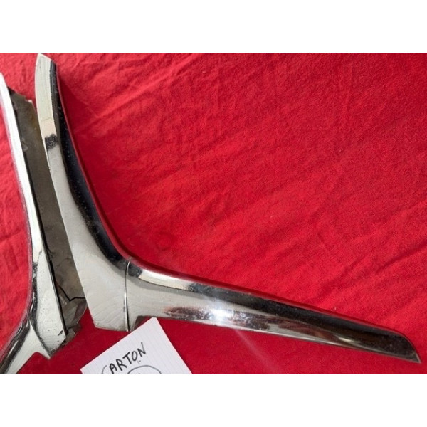 2 compas chrome coffre arrière original Citroën DS Pallas 1965 à 1975
