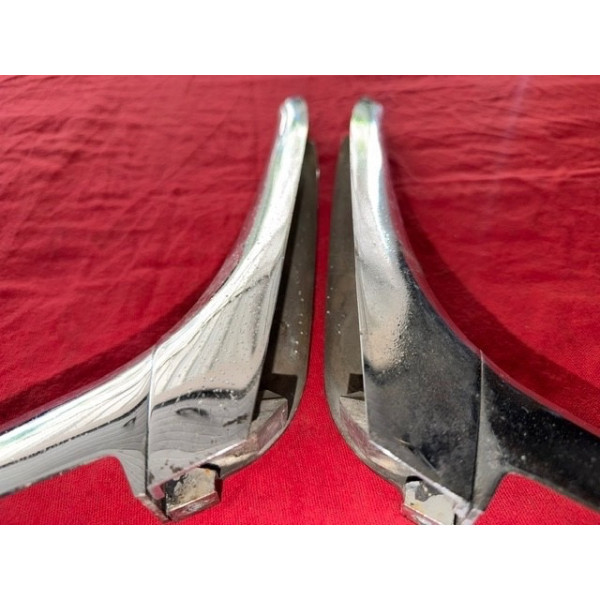 2 compas chrome coffre arrière original Citroën DS Pallas 1965 à 1975