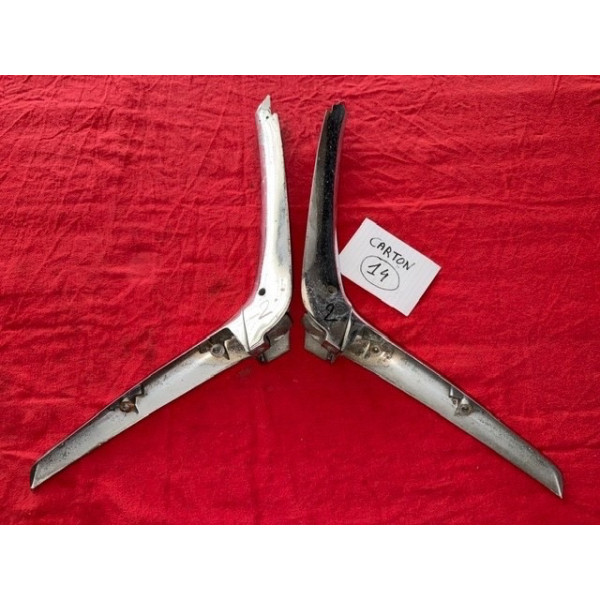 2 compas chrome coffre arrière original Citroën DS Pallas 1965 à 1975