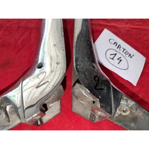 2 compas chrome coffre arrière original Citroën DS Pallas 1965 à 1975
