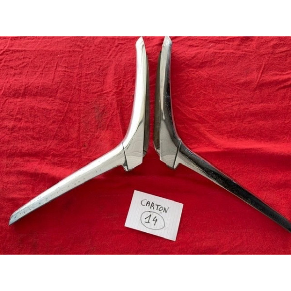 2 compas chrome coffre arrière original Citroën DS Pallas 1965 à 1975