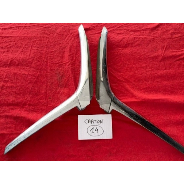 2 compas chrome coffre arrière original Citroën DS Pallas 1965 à 1975