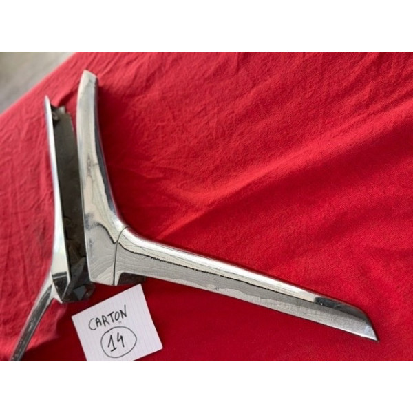 2 compas chrome coffre arrière original Citroën DS Pallas 1965 à 1975