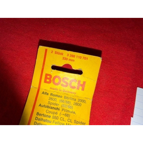 2 essuie glace Bosch chrome neuf original 330mm Alfa Romeo Fiat Peugeot 204 304