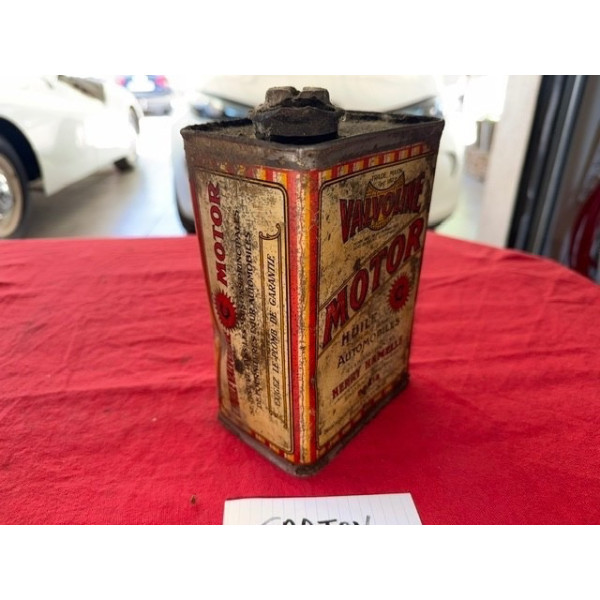 Bidon ancien Valvoline Motor ancien format années 20 Henry Hamelle Automobilia