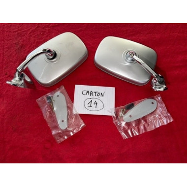 2 rétroviseurs neuf original Cipa Renault 12 15 17 TS ou Gordini