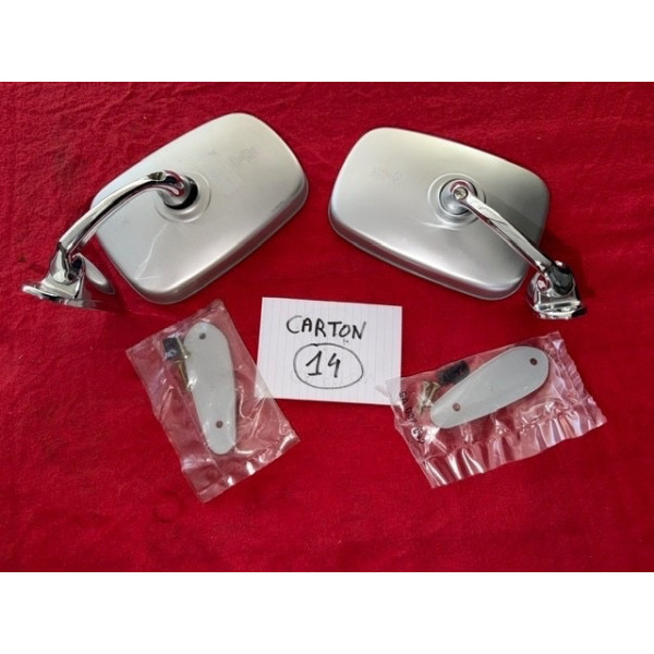 2 rétroviseurs neuf original Cipa Renault 12 15 17 TS ou Gordini