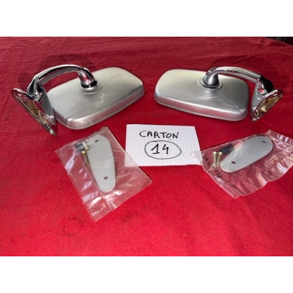 2 rétroviseurs neuf original Cipa Renault 12 15 17 TS ou Gordini