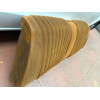 Dossier ARR tissu jaune Citroën DS 20 21 23 Pallas