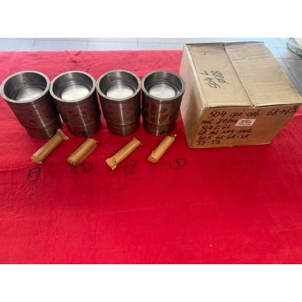 Kit Chemises Pistons 504 505 J9 Peugeot. Diamètre pistons 88 mm 1968 A 1983