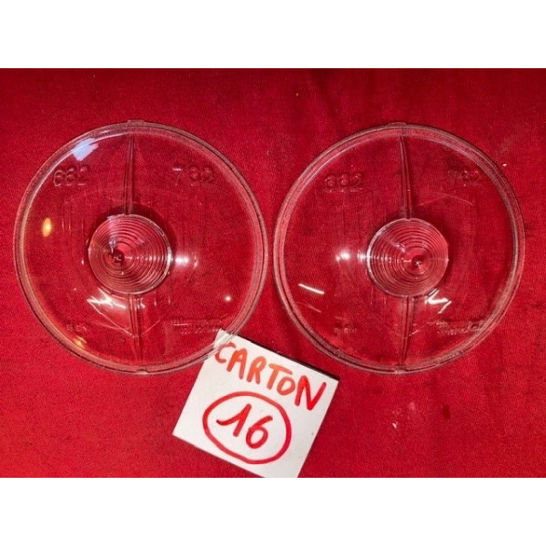 2 verres de phares Marchal neuf 662 762 Ferrari Maserati Citroën Peugeot Renault
