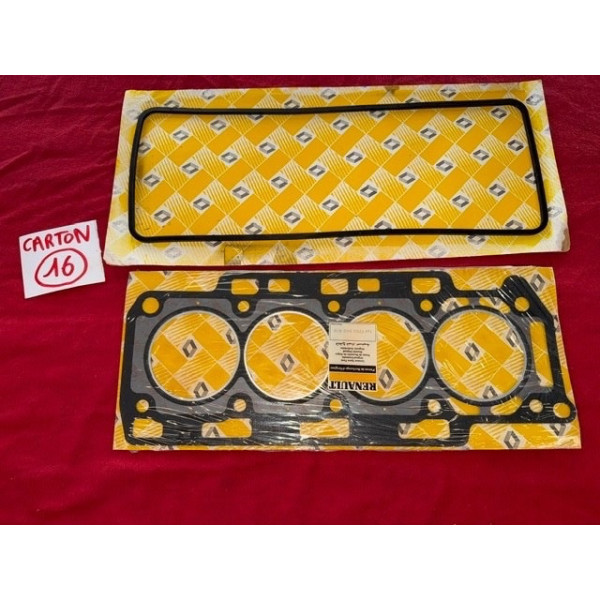 Joint de culasse + cache culbu d'origine NOS Renault 20 TS TX