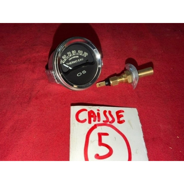 Manomètre électrique 12V diamètre 52mm thermomètre eau moteur Renault Citroën