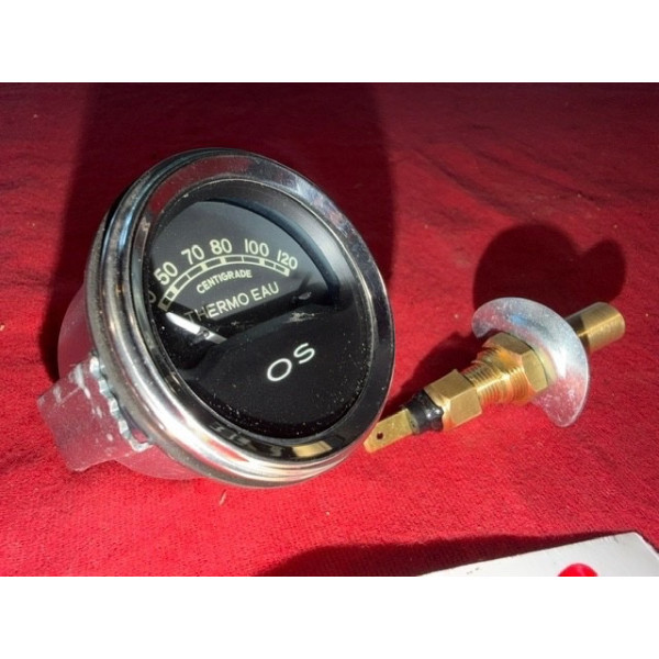 Manomètre électrique 12V diamètre 52mm thermomètre eau moteur Renault Citroën