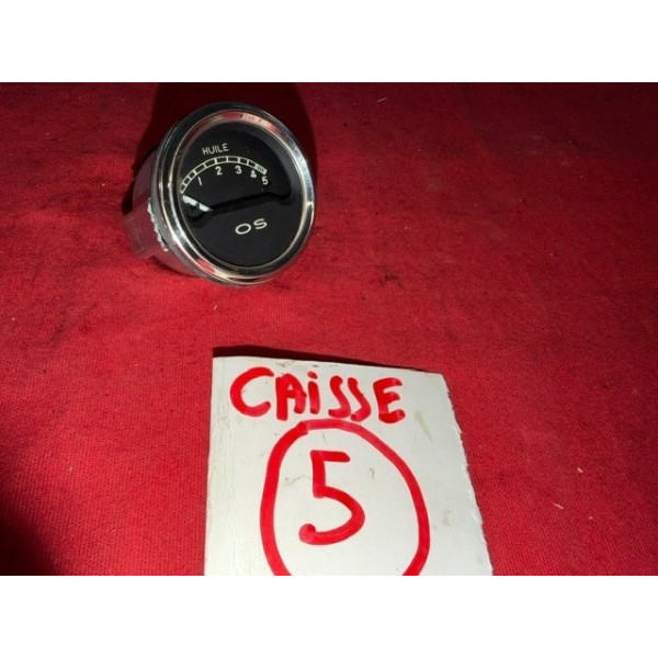 Manomètre électrique 12V diamètre 52mm pression huile moteur Renault Citroën